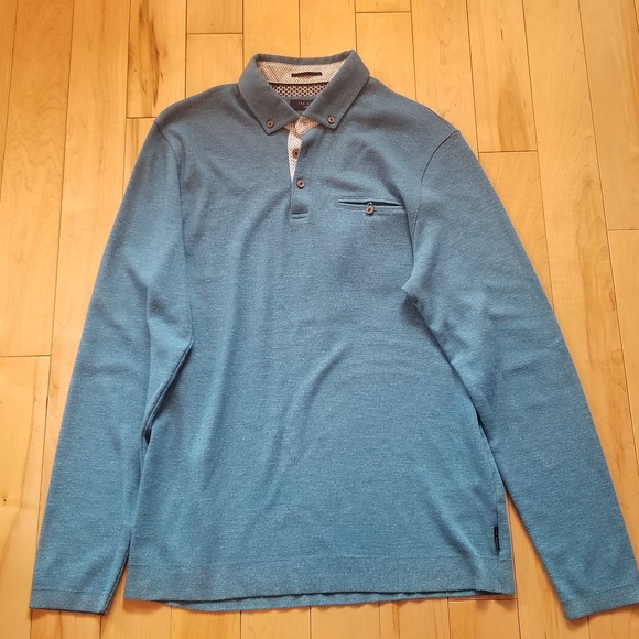 Ted Baker Other - Ted Baker men's long sleeved blue collared shirt